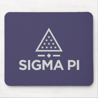 Sigma Pi Fraternity Wordmark Star Triangle Logo Mouse Pad
