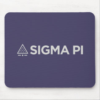 Sigma Pi Fraternity Wordmark Star Triangle Logo Mouse Pad