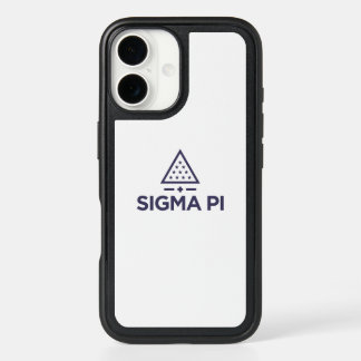 Sigma Pi Fraternity Wordmark Star Triangle Logo iPhone 16 Case