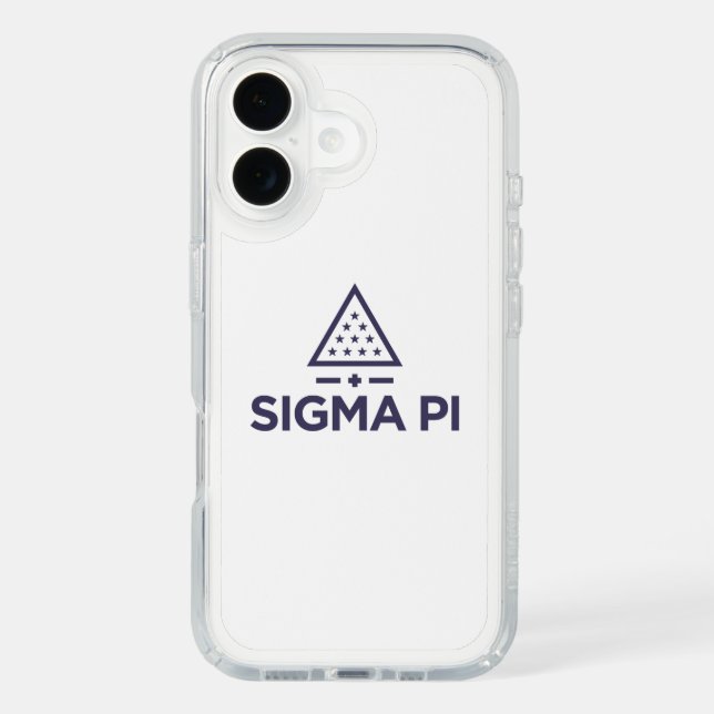 Sigma Pi Fraternity Wordmark Star Triangle Logo Speck iPhone Case (Front)