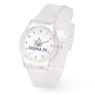 Sigma Pi Fraternity Wordmark Star Triangle Logo Watch