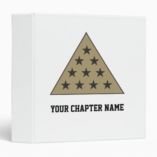 Sigma Pi Pyramid Gold Binder