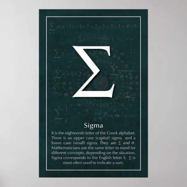 Sigma Stith Sigma Poster | Zazzle