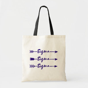 Sigma Sigma Sigma Arrow Tote Bag