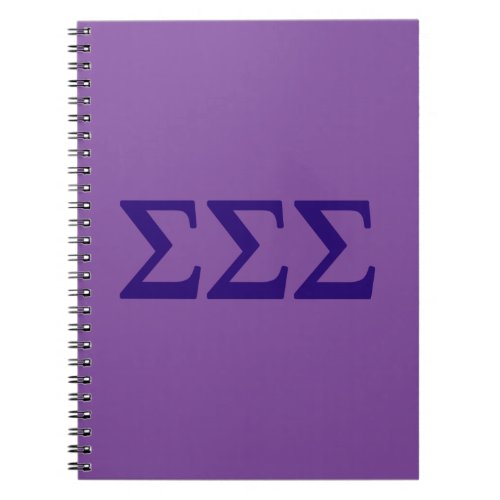 Sigma Sigma Sigma Lil Big Logo Notebook