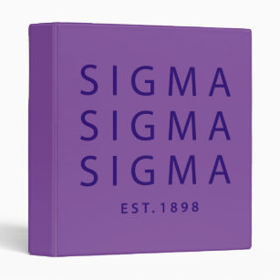 Sigma Sigma Sigma Modern Type 3 Ring Binder