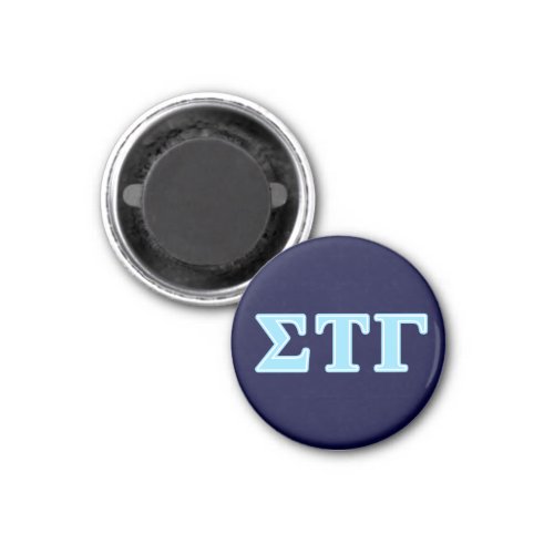 Sigma Tau Gamma Blue Letters Magnet