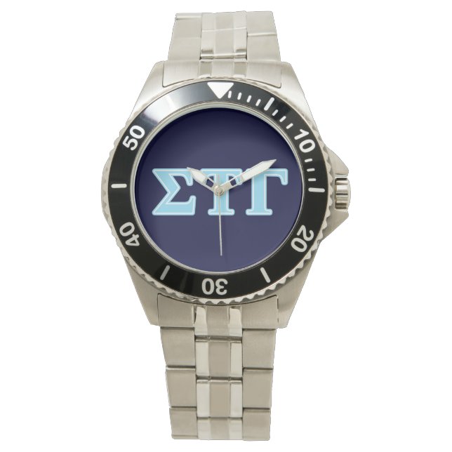 Sigma Tau Gamma Blue Letters Watch (Front)