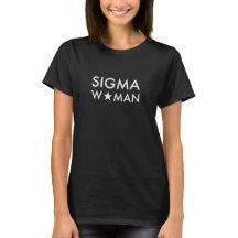 Sigma Woman Mindset Statement Black