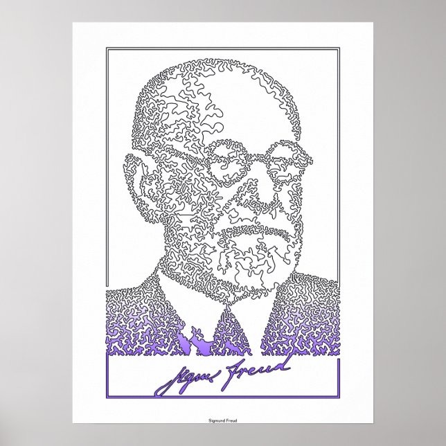 Sigmund Freud. Austrian neurologist [008] Poster (Front)