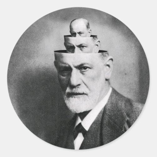 Sigmund Freud Classic Round Sticker