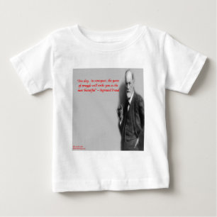 Sigmund Freud Famous "Struggle" Quote Baby T-Shirt