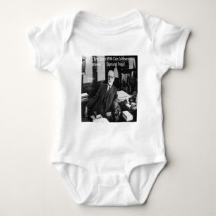 Sigmund Freud In His Office & Funny Cat Quote Baby Bodysuit