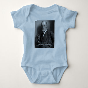 Sigmund Freud "One Day.." baby grow -choose color Baby Bodysuit