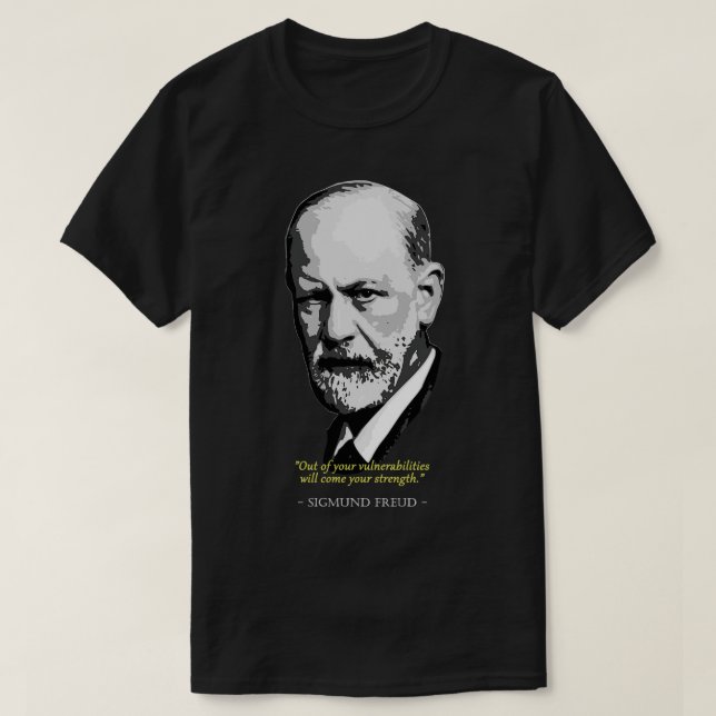 Sigmund Freud Quote T-Shirt (Design Front)