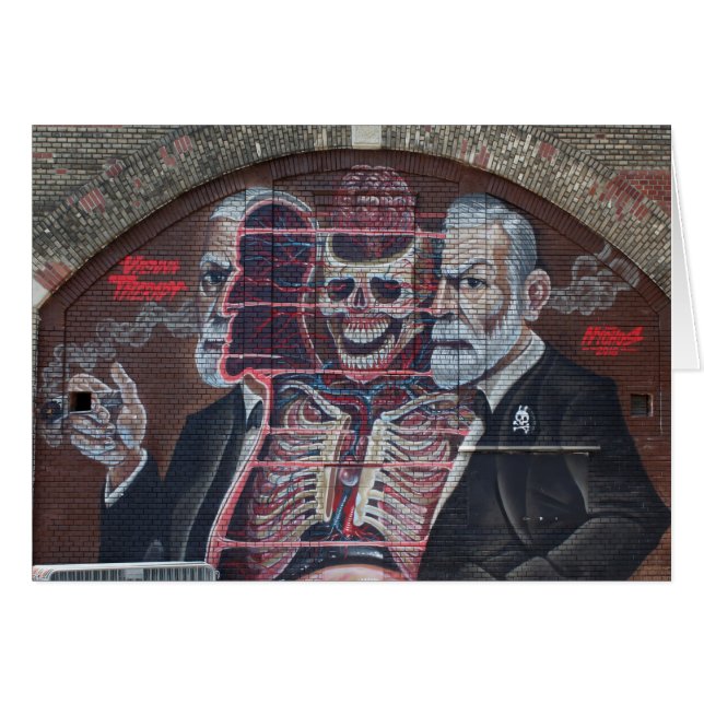 Sigmund Freud Street Art Cards (Front Horizontal)