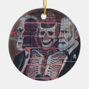 Sigmund Freud Street Art Ceramic Ornament
