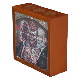 Sigmund Freud Street Art Desk Organizer