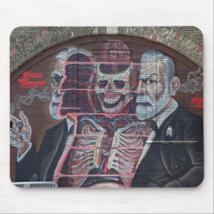 Sigmund Freud Street Art Mouse Pad