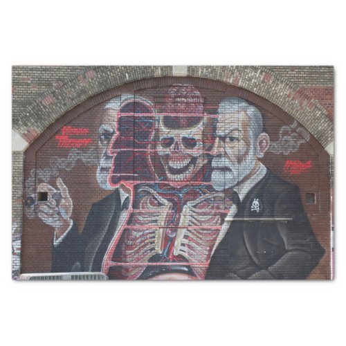 Sigmund Freud Street Art Tissue Paper
