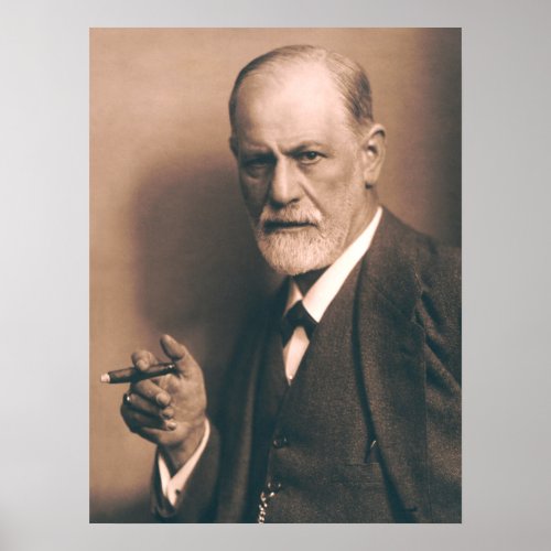 Sigmund Freud with Cigar Poster