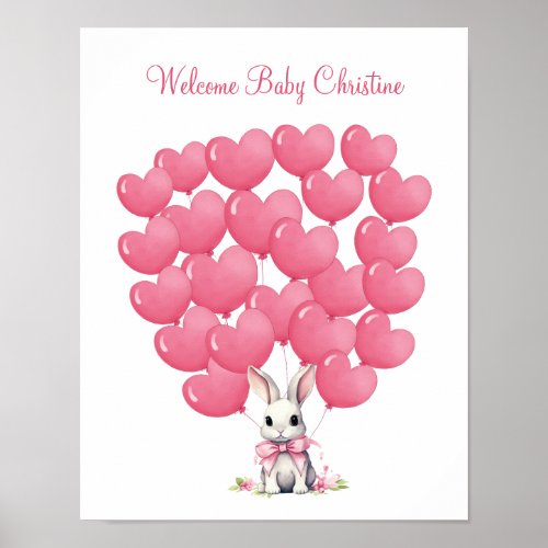 Sign a Balloon Guest Book Poster Guestbook
