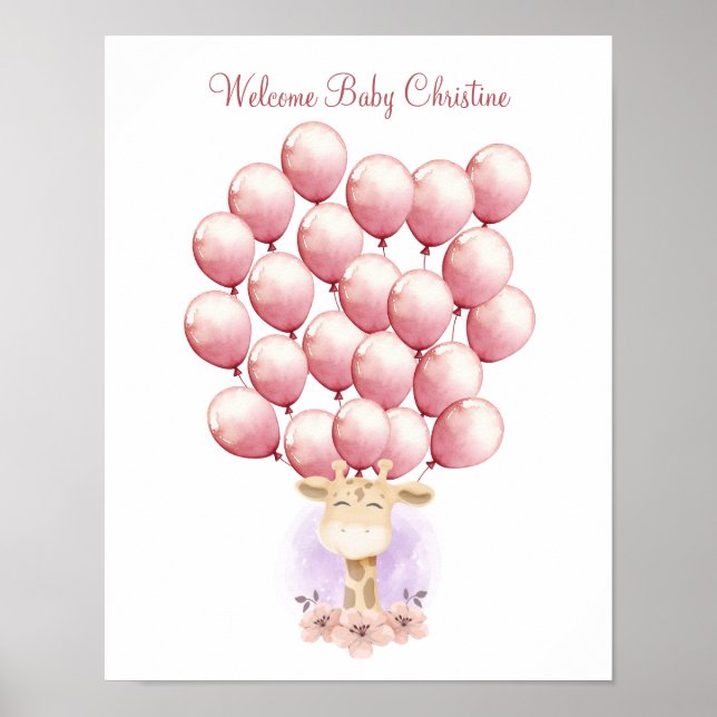 Sign a Balloon, Guest Book Poster, Guestbook (Front)