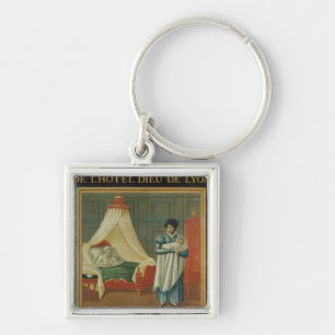 Sign advertising the services of a midwife keychain