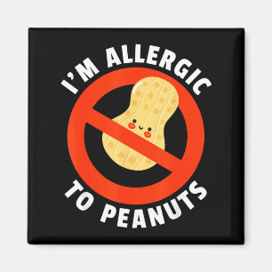 Sign Allergic To Peas I Warning Tag Pea Allergy Magnet