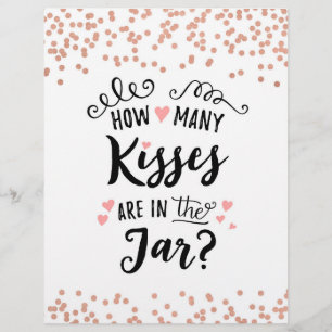 SIGN How many kisses are in the jar?