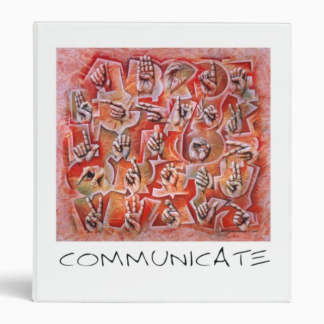 Sign Language Alphabet binder (Front)