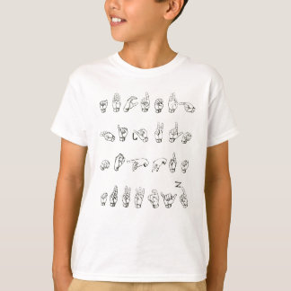 Sign Language Alphabet T-Shirt
