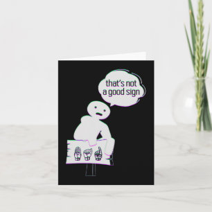Sign Language ASL American Hand Talking Awareness  Card