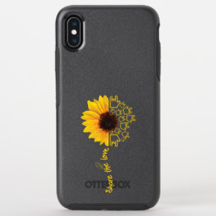 Sign Language - ASL - American Sunflower - Share t OtterBox Symmetry iPhone XS Max Case