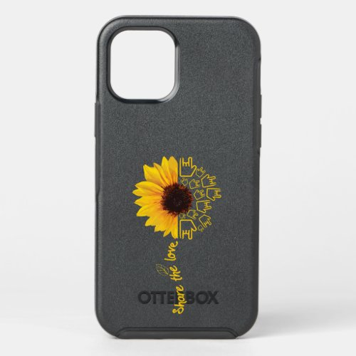 Sign Language _ ASL _ American Sunflower _ Share t OtterBox Symmetry iPhone 12 Pro Case
