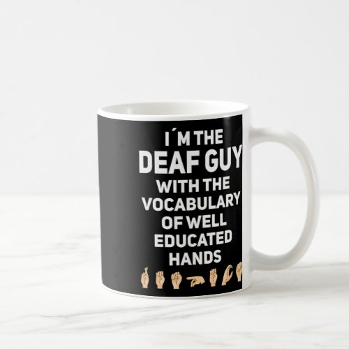 Sign Language Asl Hand Gesture Deaf Awareness 1  Coffee Mug