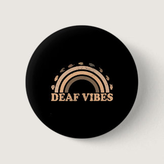 Sign Language Asl Hand Gesture Deaf Vibes Awarenes Button