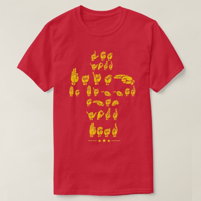 Sign Language ASL Quote for Christians T-Shirt (Design Front)