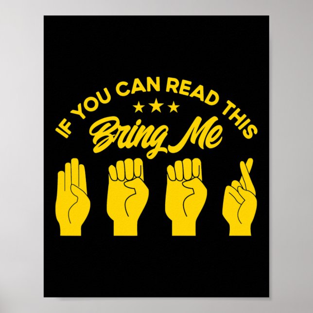 Sign Language Bring Me Beer Deaf 1  (Front)