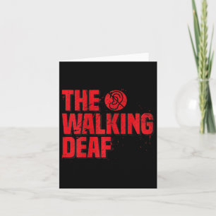 Sign Language Coach Deaf Awareness Gift Black  Card