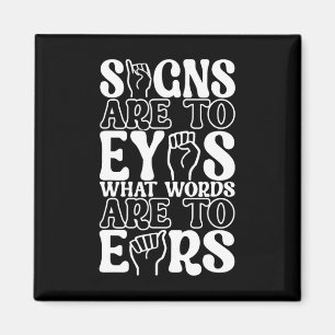 Sign Language Deaf Awareness 12  Magnet
