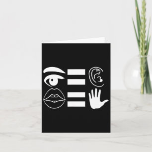 Sign Language Deaf Awareness 6  Card