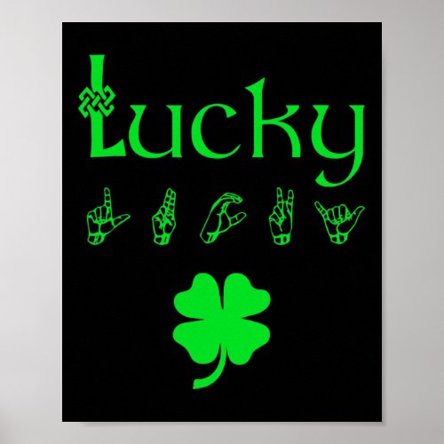 Sign Language Deaf Awareness St Patricks Day Irish