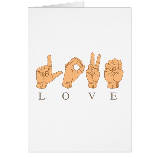 SIGN LANGUAGE FOR LOVE CARDS (Front)