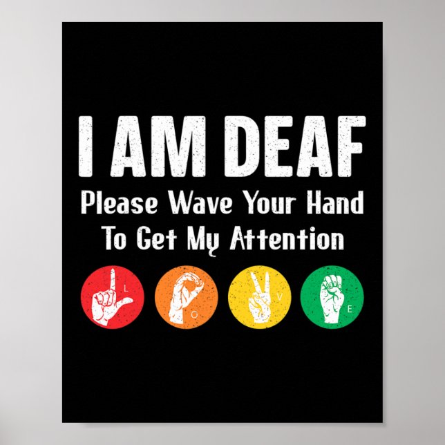 Sign Language Hand Interpreter Asl Deaf Awareness  (Front)