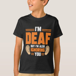 Sign Language Hand Interpreter Asl Deaf Awareness T-Shirt