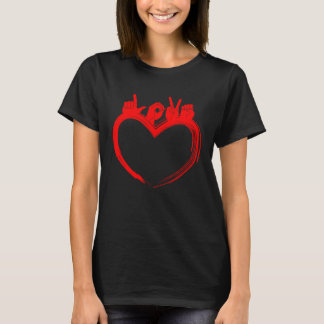 Sign language heart love Valentine s Day sign lang T-Shirt