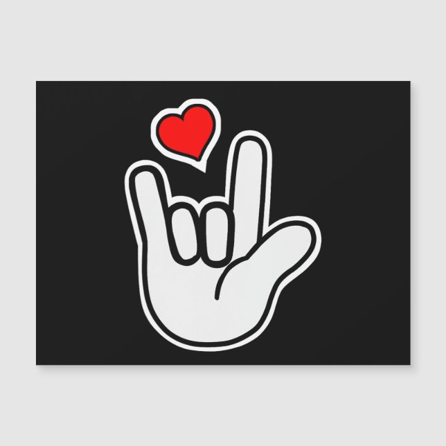Sign Language I Love You Sign (Front)