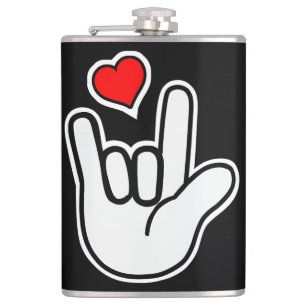 Sign Language I Love You Sign Flask