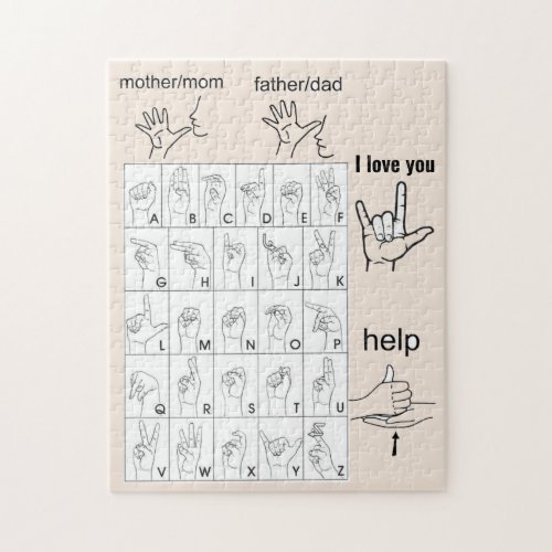 SIGN LANGUAGE jigsaw puzzle